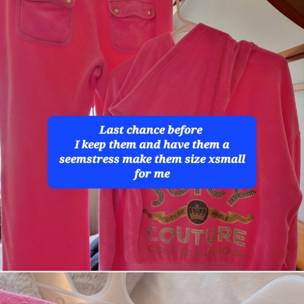 Juicy couture velour track set